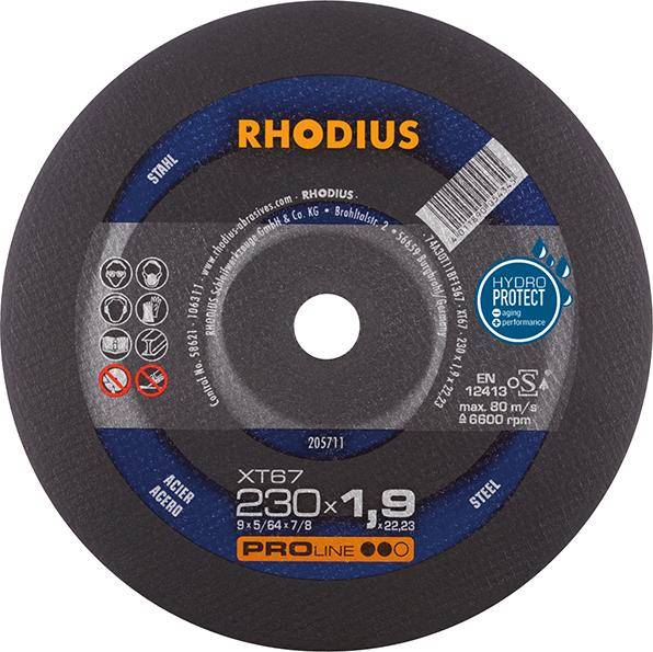 RHODIUS Trennscheibe XT 67 230x1,9mm ger.-0