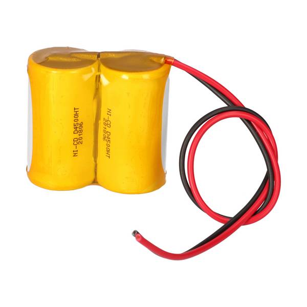 NiCd Notleuchten-Akkupack 2,4V 4,5Ah Mono D – Reihe mit Kabel