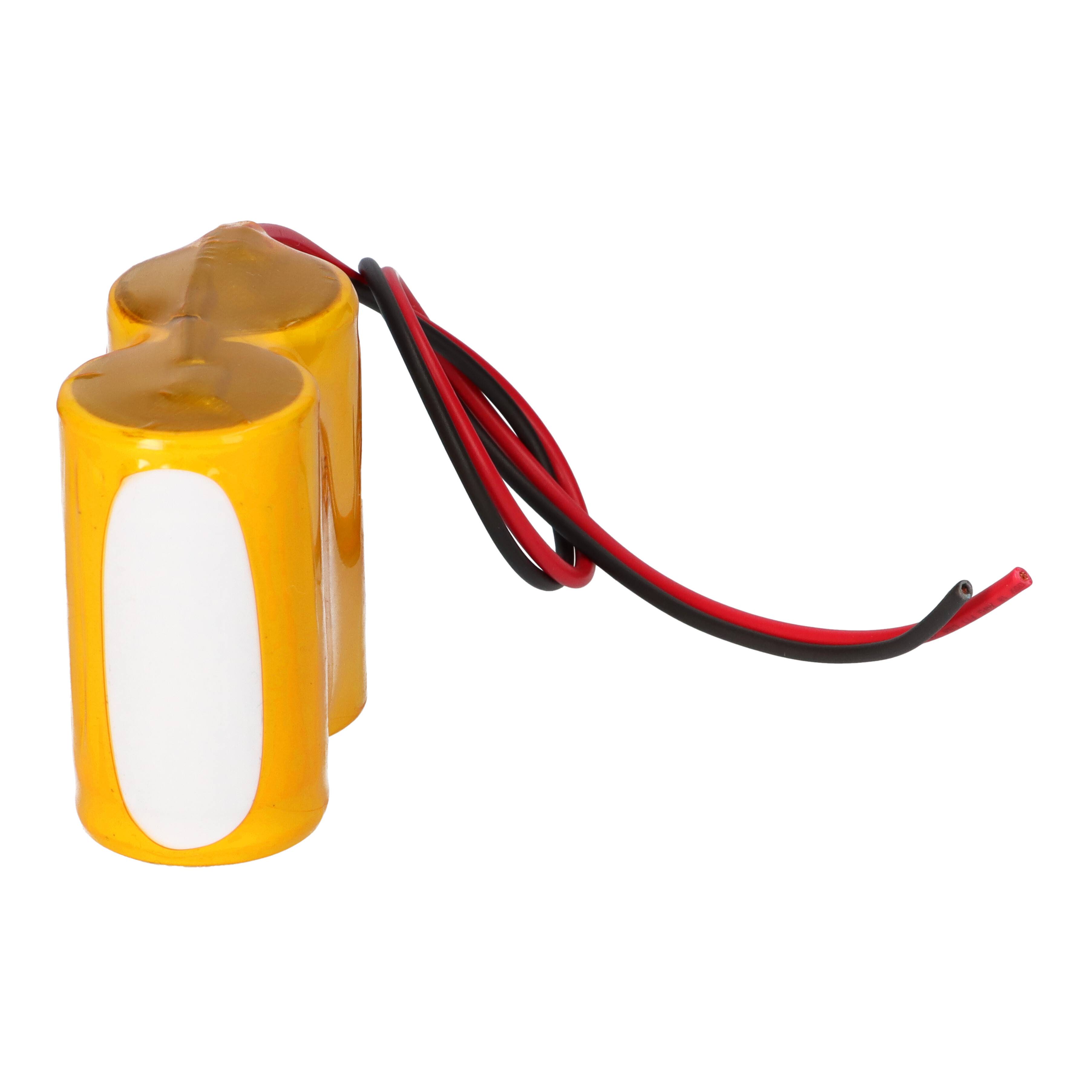 NiCd Notleuchten-Akkupack 2,4V 4,5Ah Mono D – Reihe mit Kabel-3