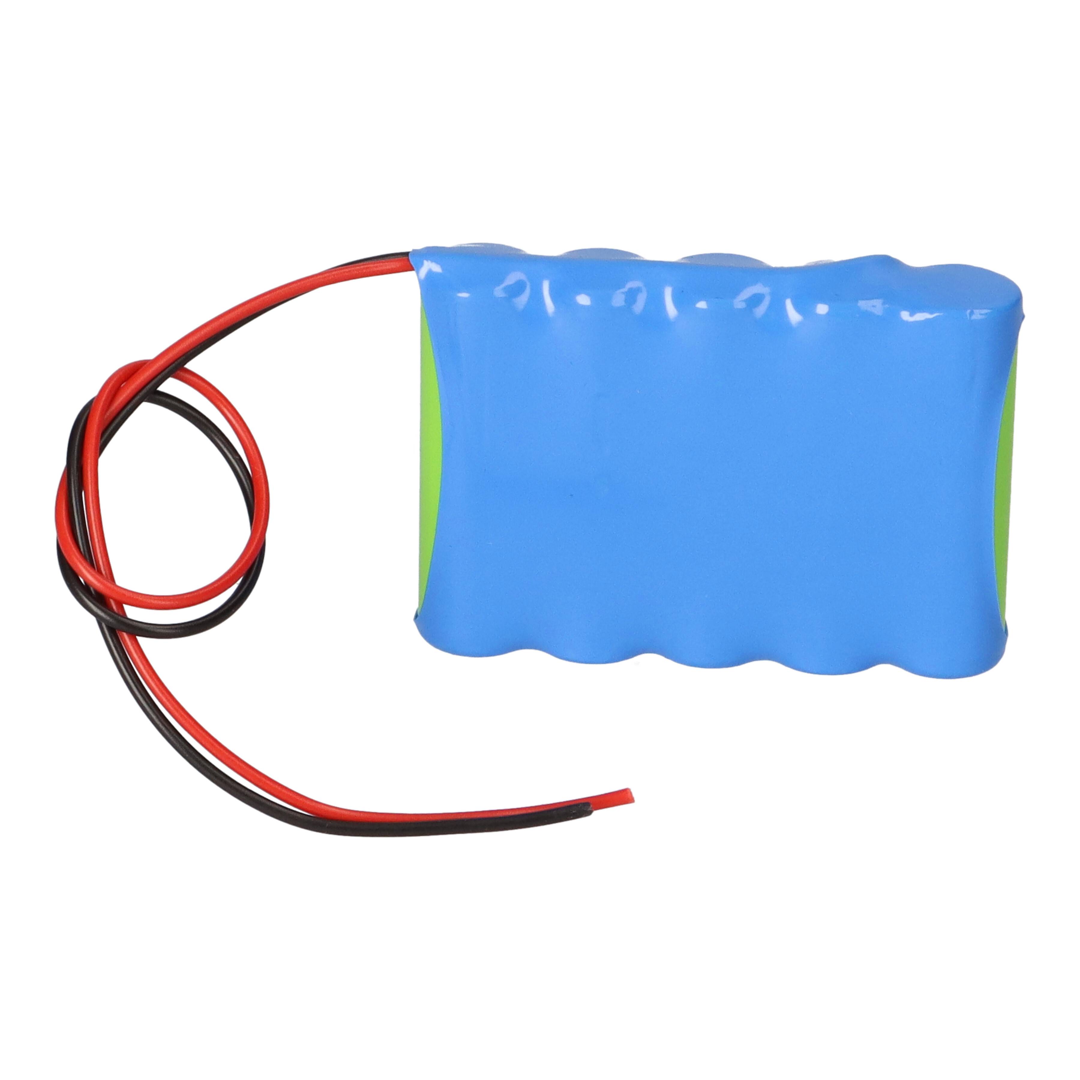 Notleuchten-Akku 6V 1,8Ah NiMH AA Reihe – Hochtemperatur – 20cm Kabel – F51NIMH1800-1