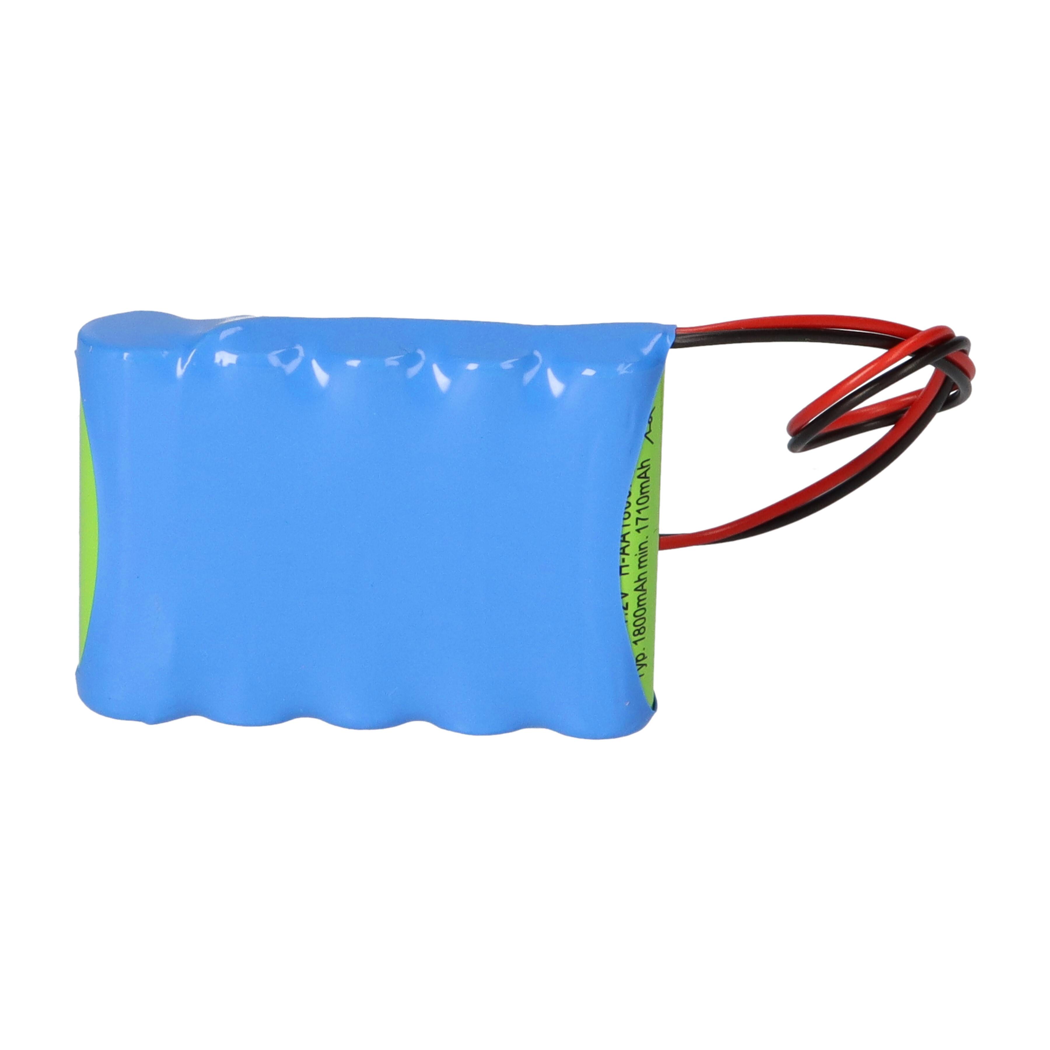 Notleuchten-Akku 6V 1,8Ah NiMH AA Reihe – Hochtemperatur – 20cm Kabel – F51NIMH1800-3