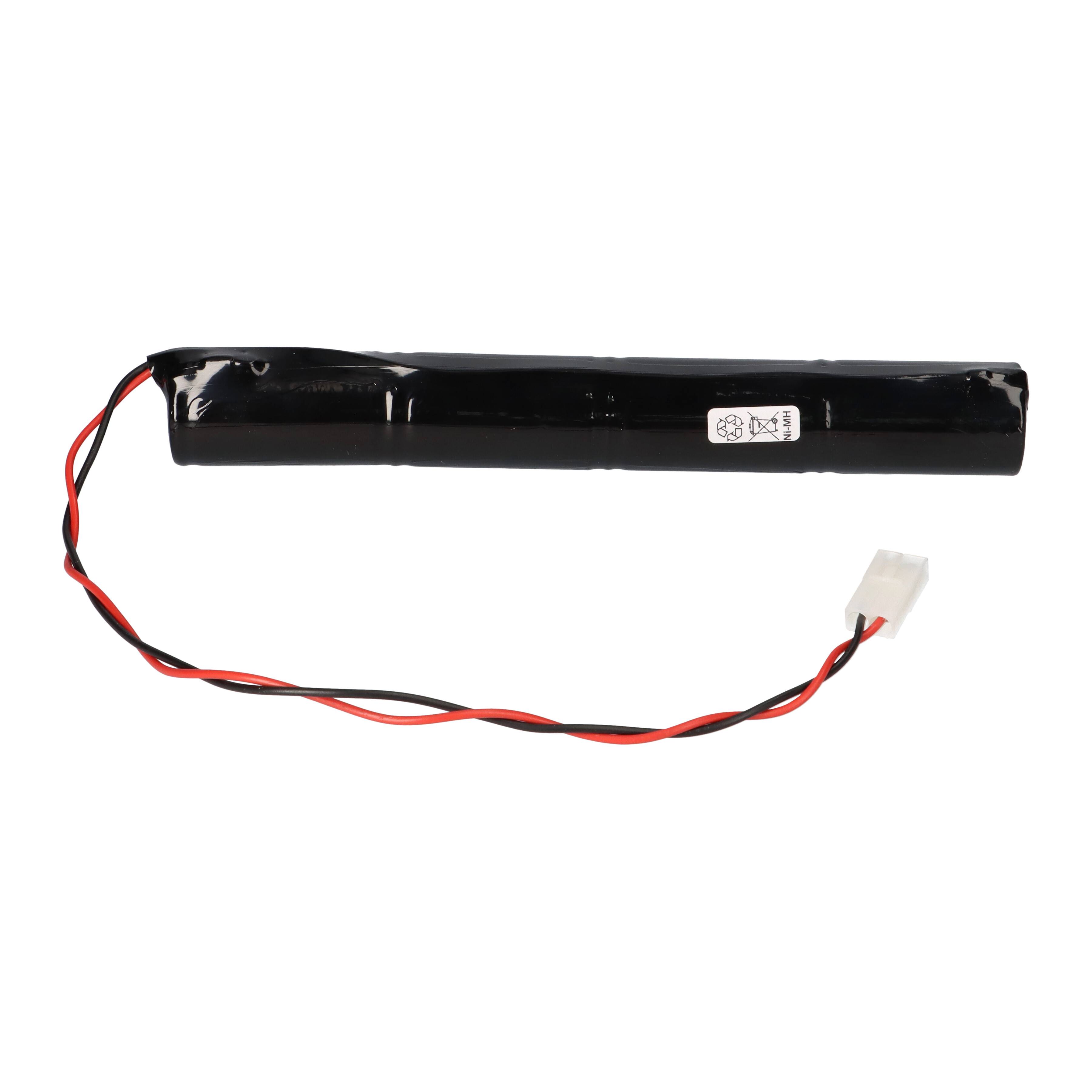 Notleuchten-Akku 4,8V NiCd 4500mAh Mono L1x4 mit Kabel und Stecker-2