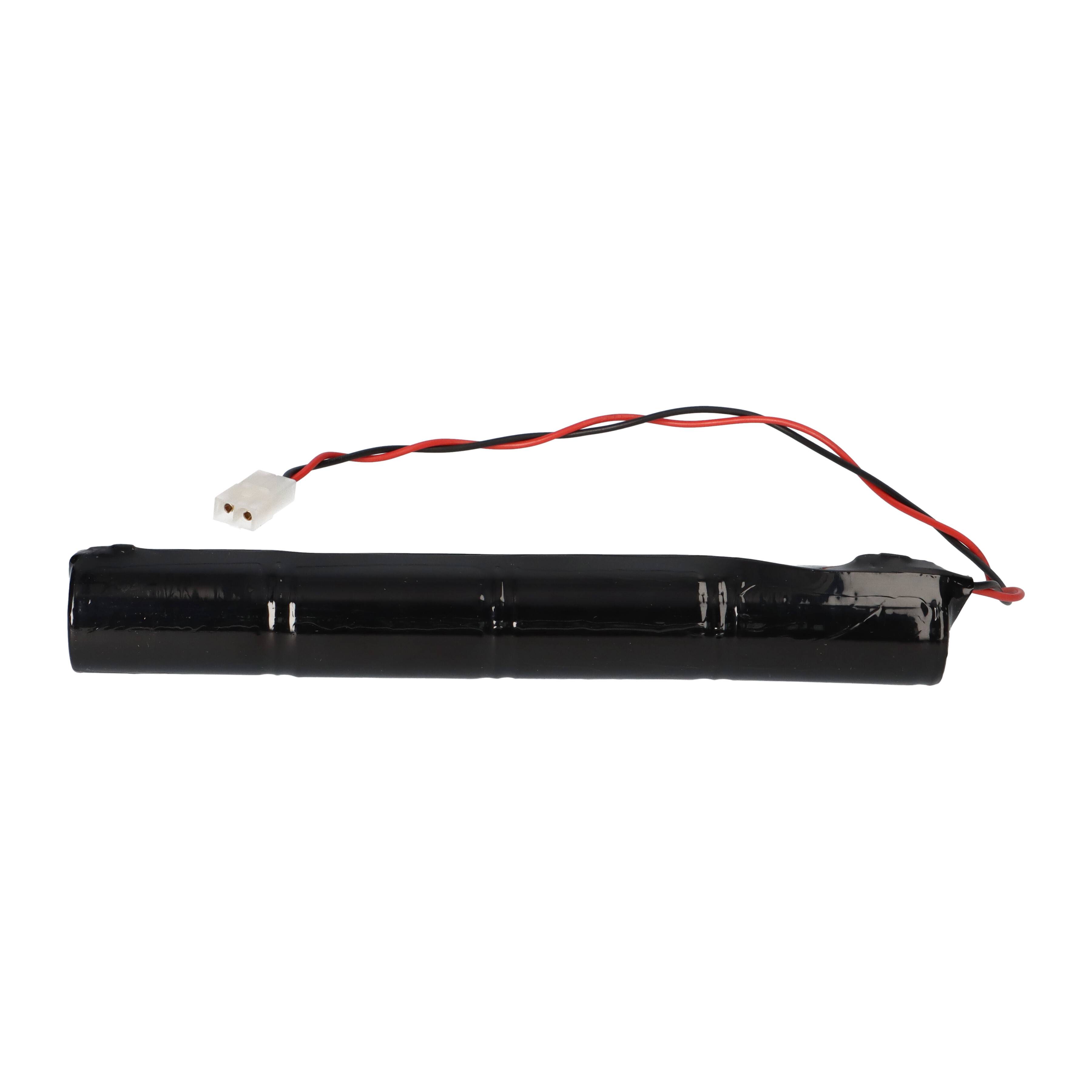 Notleuchten-Akku 4,8V NiCd 4500mAh Mono L1x4 mit Kabel und Stecker-4