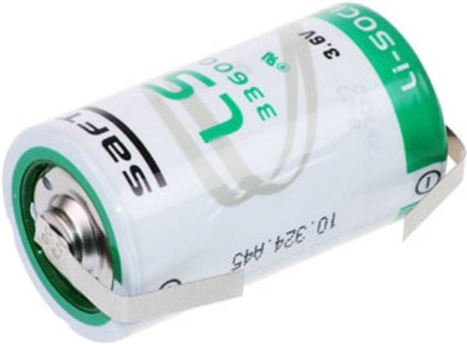 Saft LS33600 ER-D Mono Lithium-Thionylchlorid 3,6V, 17.000 mAh mit U Lötfahne-0