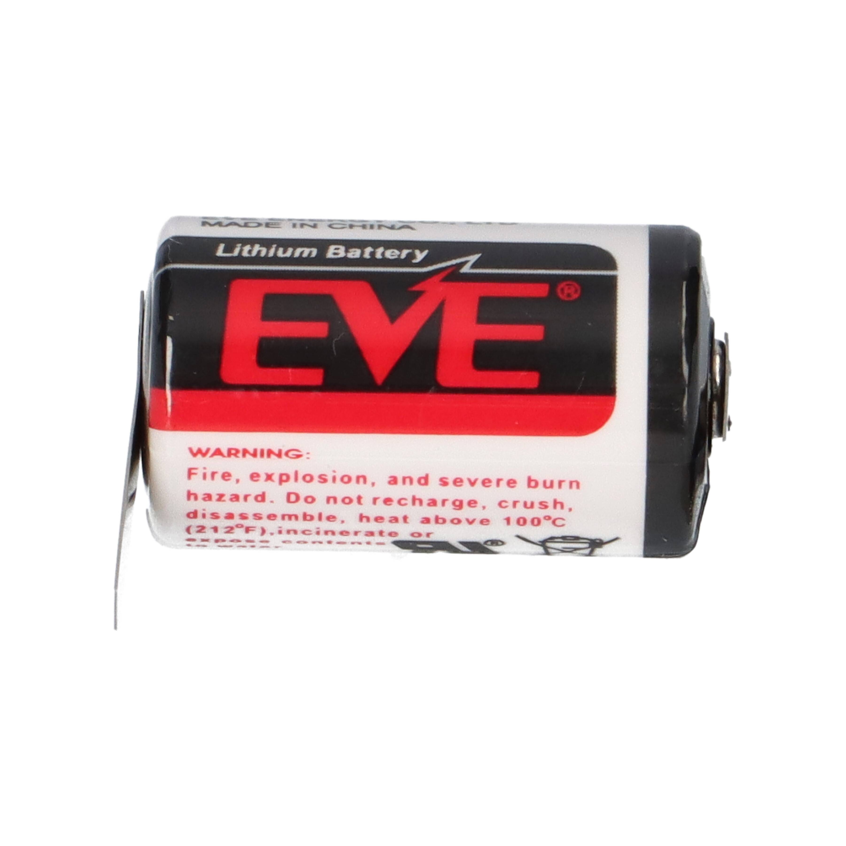 EVE Lithium 3,6V Batterie ER14250 1/2 AA Lötfahne U-1