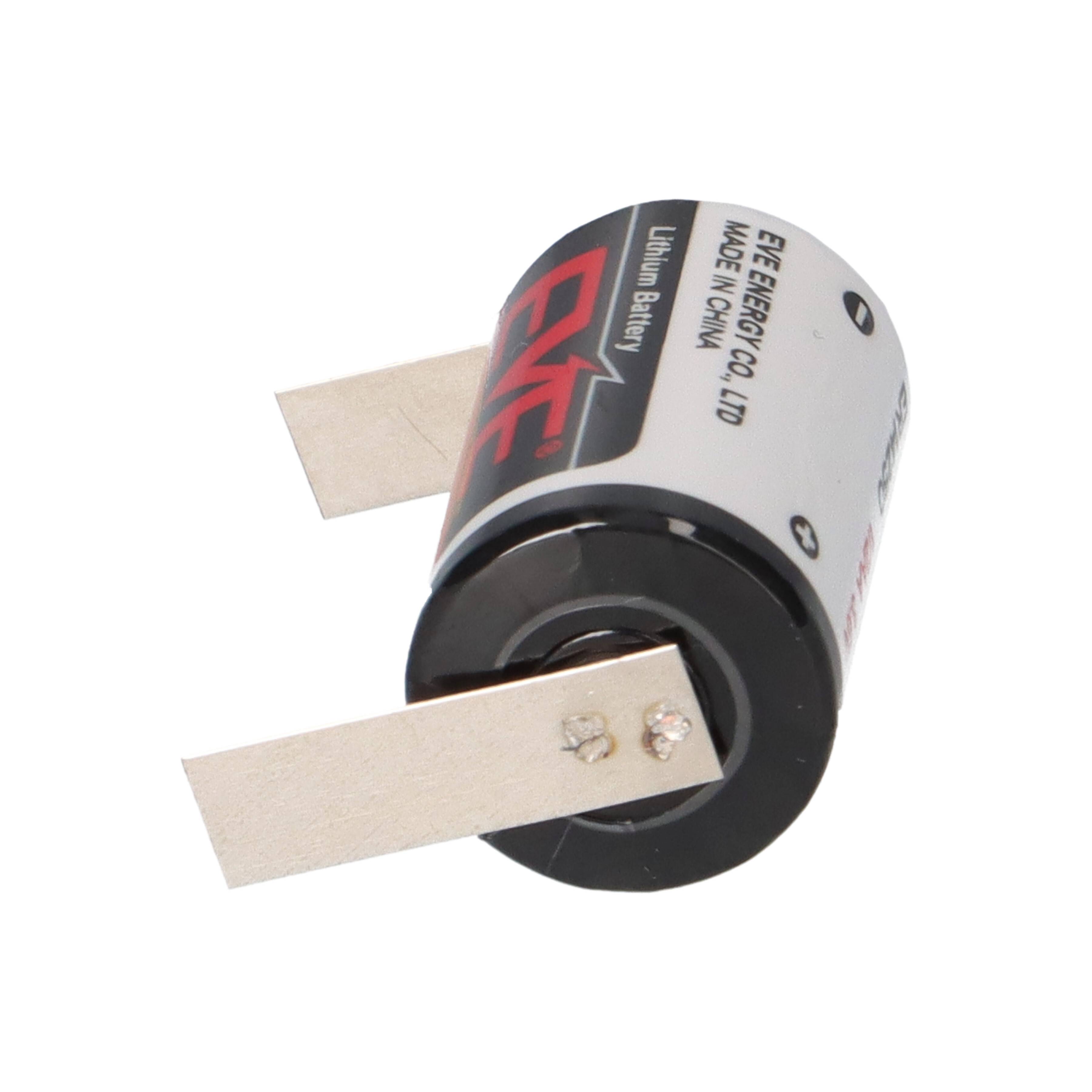 EVE Lithium 3,6V Batterie ER14250 1/2 AA Lötfahne U-2
