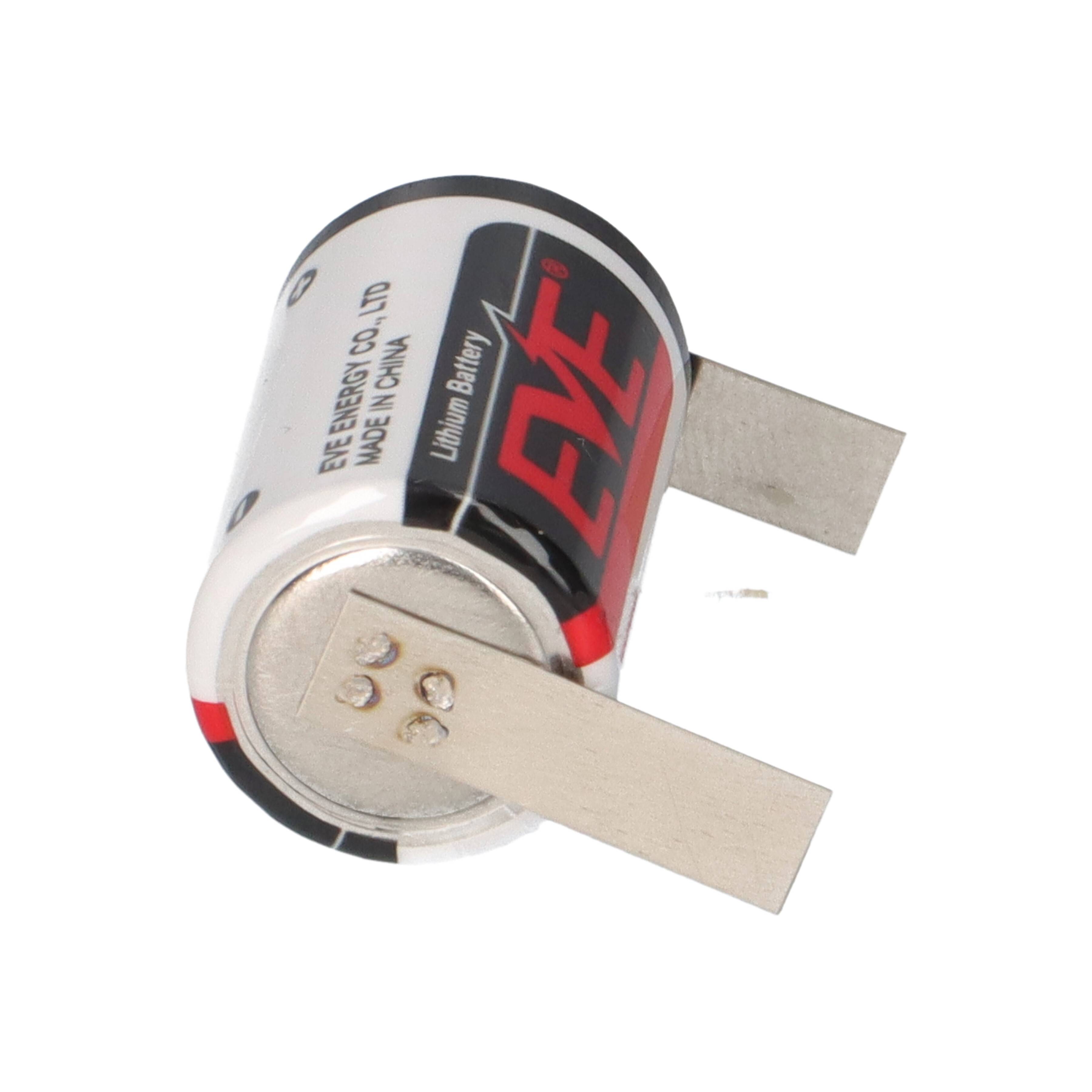 EVE Lithium 3,6V Batterie ER14250 1/2 AA Lötfahne U-4