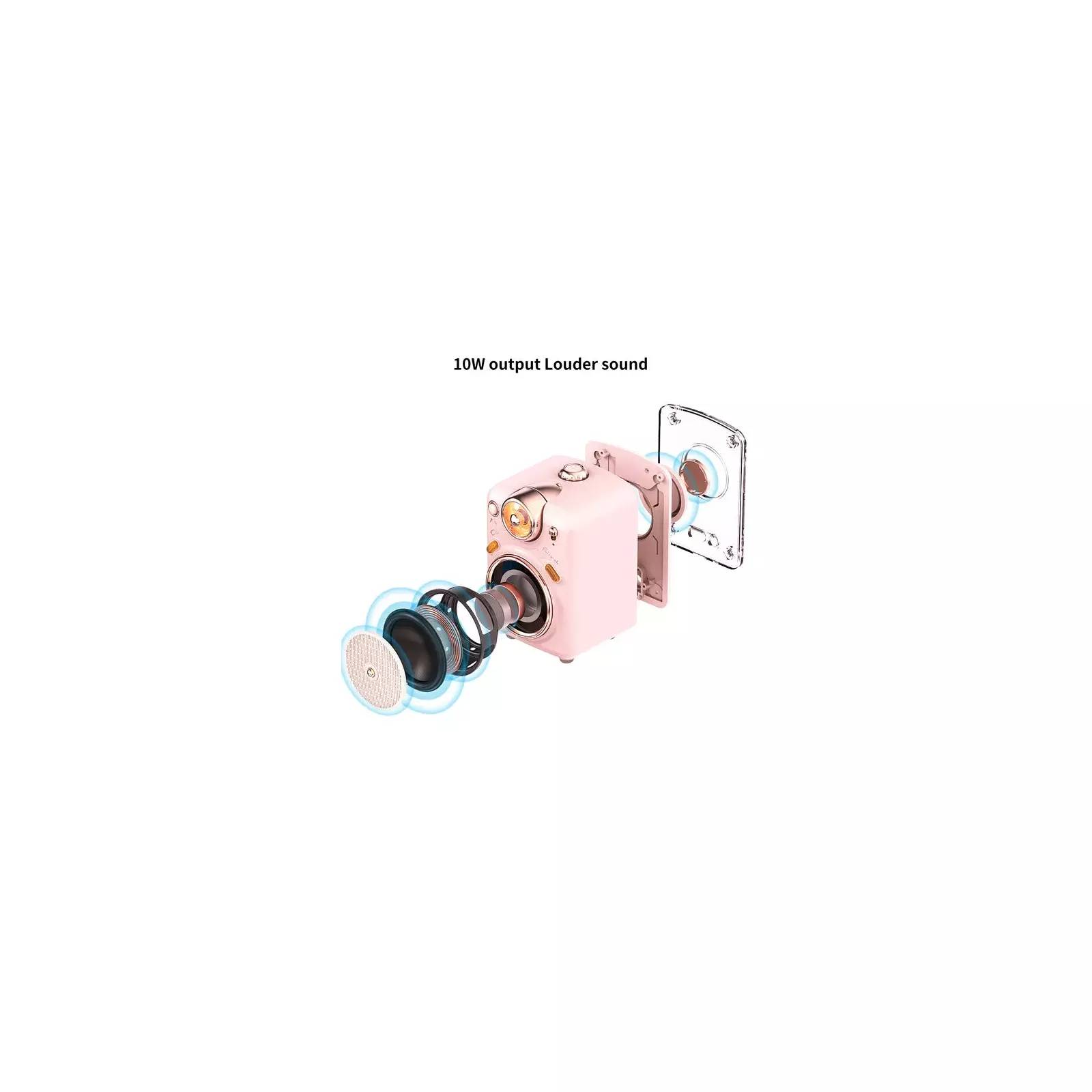 Divoom ! Lautsprecher"Fairy OK" Bluetooth inkl. Mikro rosa - Lautsprecher-1