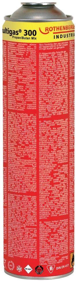 ROTHENBERGER Multigas 300 Ersatzkartusche 338g-0
