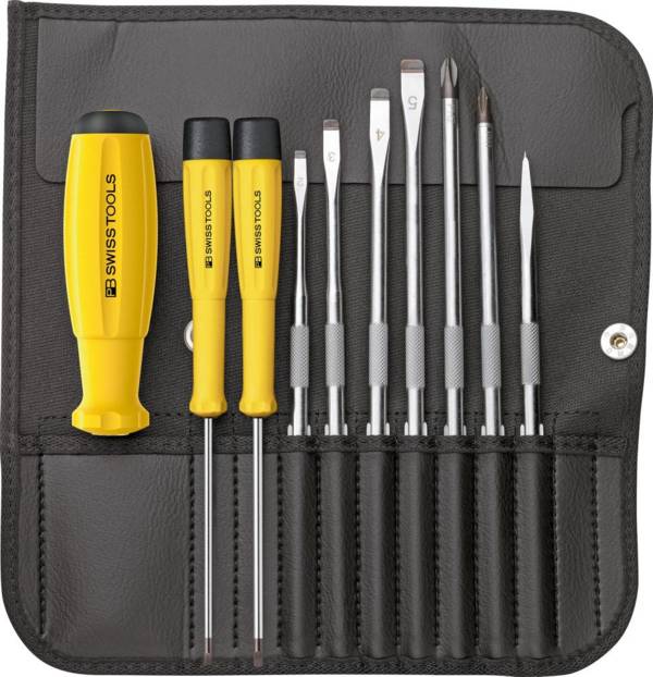Schraubendreher-Satz ESD mit Wechselklingen 10-teilig in Rolltasche PB Swiss Tools