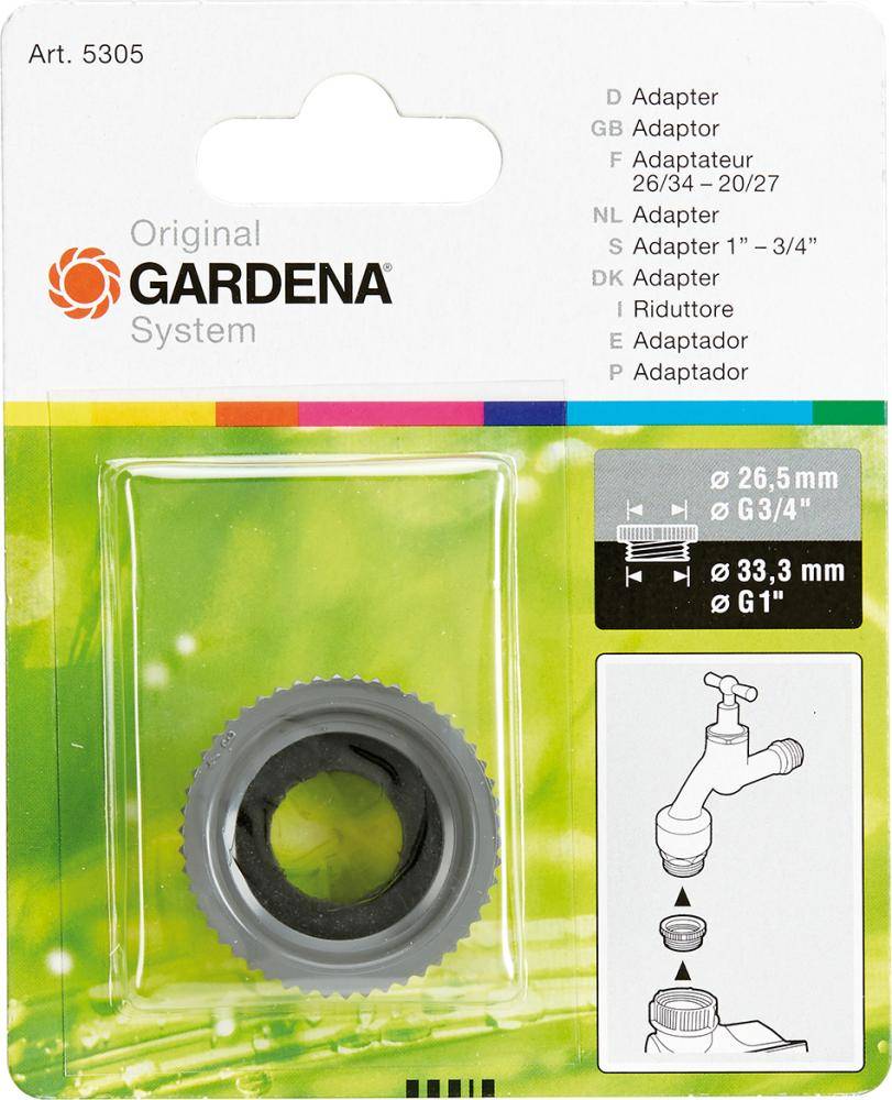 Adapter zum Übergang v.33,3mm IG auf 26,5mm AG - Artikel: 4078500530507-0