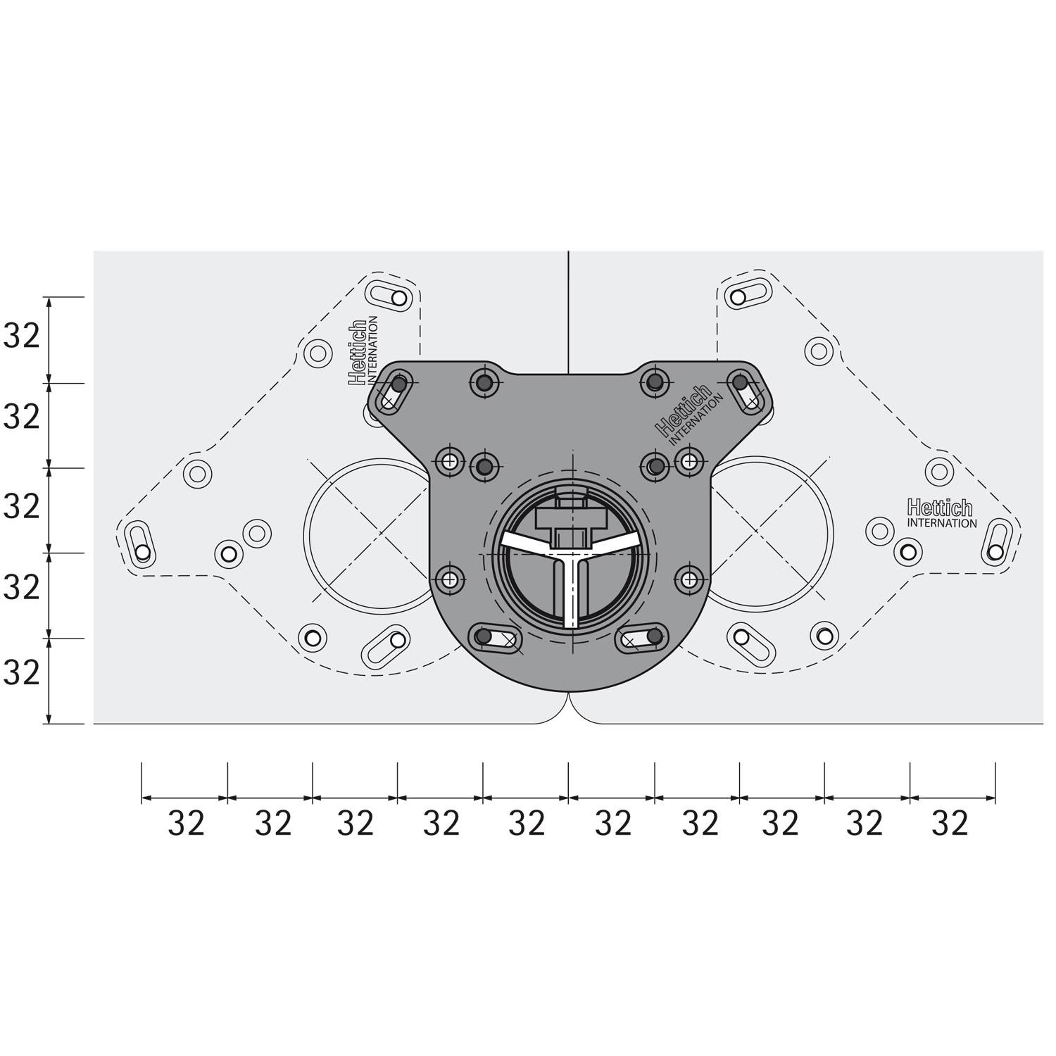 Tischb.,46049,Ø60x1200mm, edelstahloptik-2