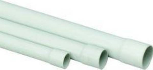 Stangenrohr PVC, 2 m EN 25 mm, grau - Artikel: 4008297797241