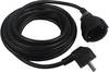Schutzkontakt-Verlängerung, 3m, schwarz H05VV-F3G 1,5mm² 16A/250V