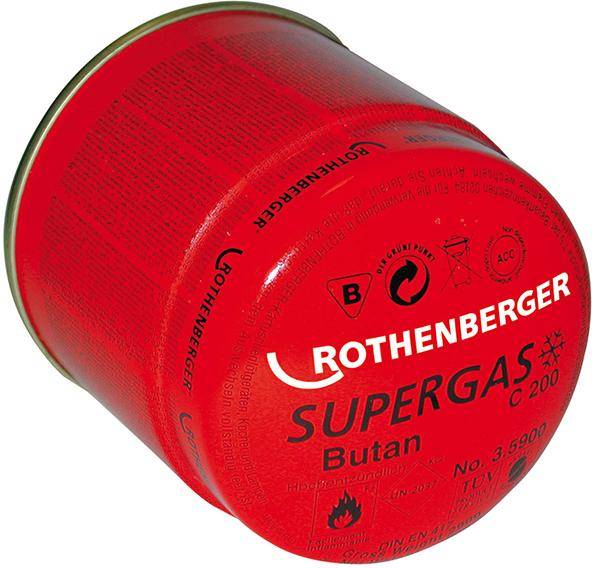 Gaskartusche C200 330ml 0-1800°C Butan-Propan-Gasmischung Rothenberger-0