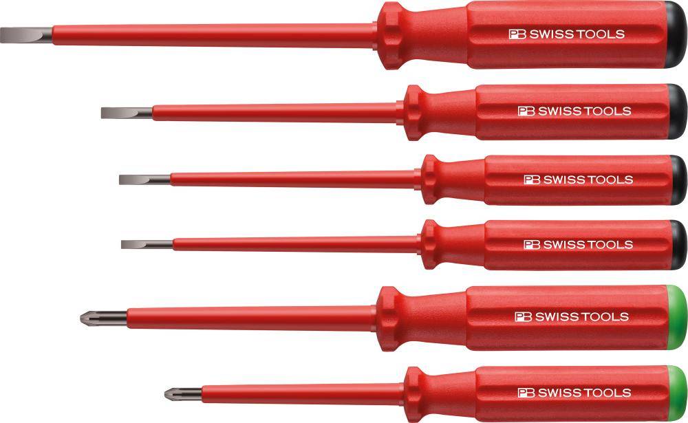 Schraubendreher-Satz VDE 6-teilig Schlitz/PZ im Karton Classic PB Swiss Tools-0