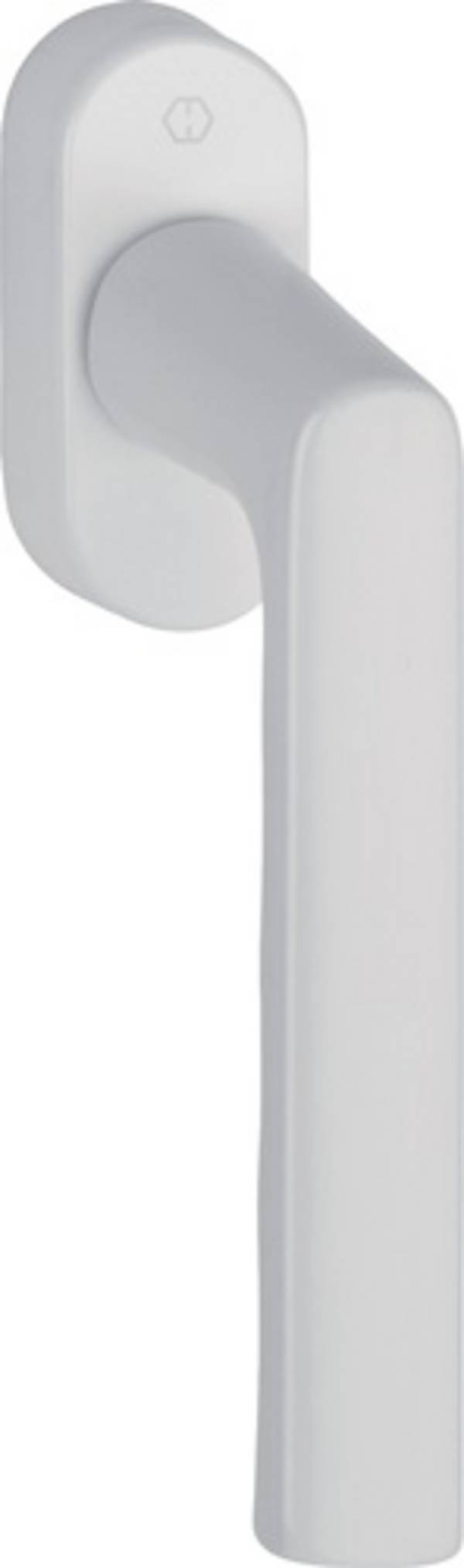 Fenstergriff Hamburg 0700L/U26 Alu.F9016 verkehrsweiß 32-42mm Stand.HOPPE