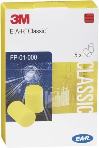 Gehörschutzstöpsel E-A-R™ Classic™ EN 352-2:2020 SNR 31 dB 250PA/Krt.5PA/Pk.3M-2