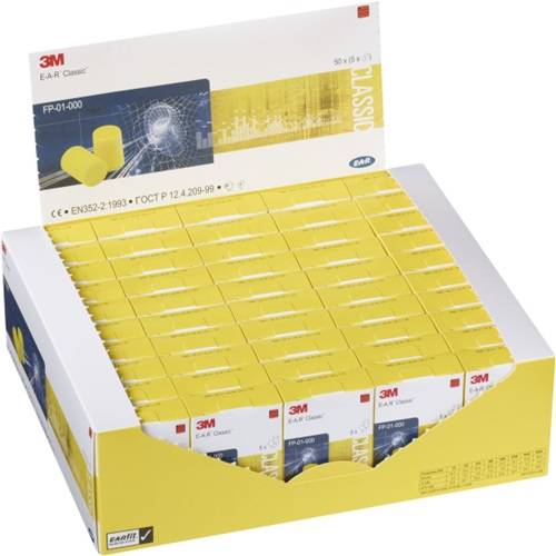 Gehörschutzstöpsel E-A-R™ Classic™ EN 352-2:2020 SNR 31 dB 250PA/Krt.5PA/Pk.3M-3