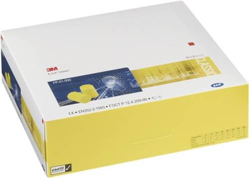 Gehörschutzstöpsel E-A-R™ Classic™ EN 352-2:2020 SNR 31 dB 250PA/Krt.5PA/Pk.3M-4