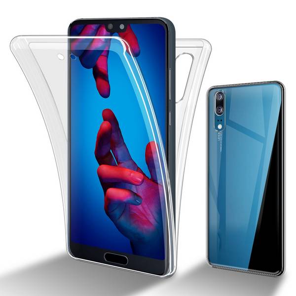 Cadorabo Schutzhülle für Huawei P20 Hülle in Transparent 360° Etui Full Body Handyhülle Cover Case