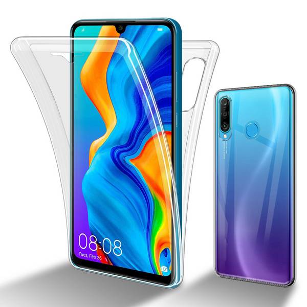 Cadorabo Schutzhülle für Huawei P30 LITE Hülle in Transparent 360° Etui Full Body Handyhülle Cover Case