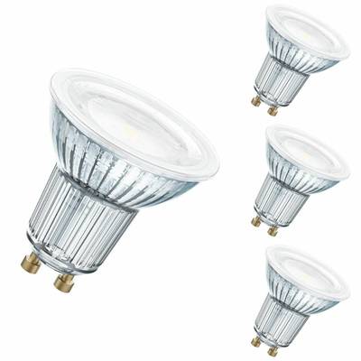 Osram LED Lampe ersetzt 51W Gu10 Reflektor - Par16 in Transparent 7,9W 650lm 2700K dimmbar 4er Pack