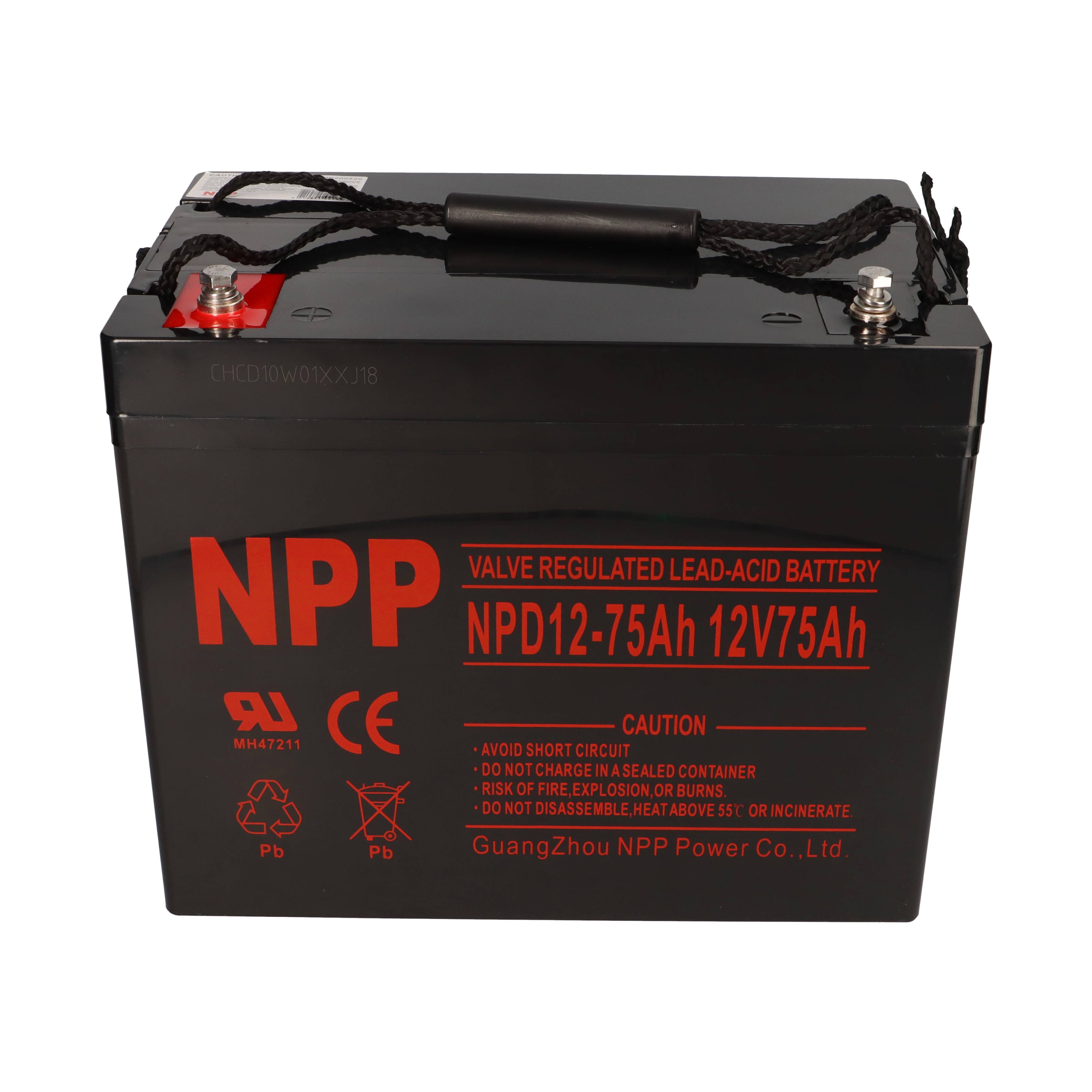 NPP NPD12-75 AGM Deep-Cycle Bleiakku 12V 75Ah zyklenfest-3