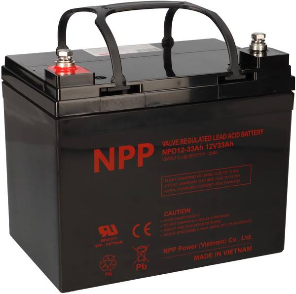 NPP NPD12-33 AGM Deep-Cycle Bleiakku 12V 33Ah zyklenfest