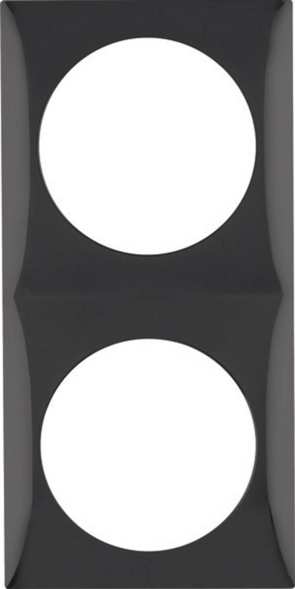 BERKER - Rahmen 918262510 2fach schwarz glänzend