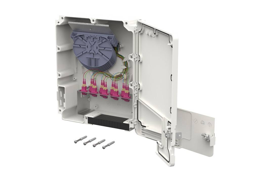 METZ CONNECT OpDAT Multifunktionsverteiler Splice 9xLC-D OM4 IP54-0