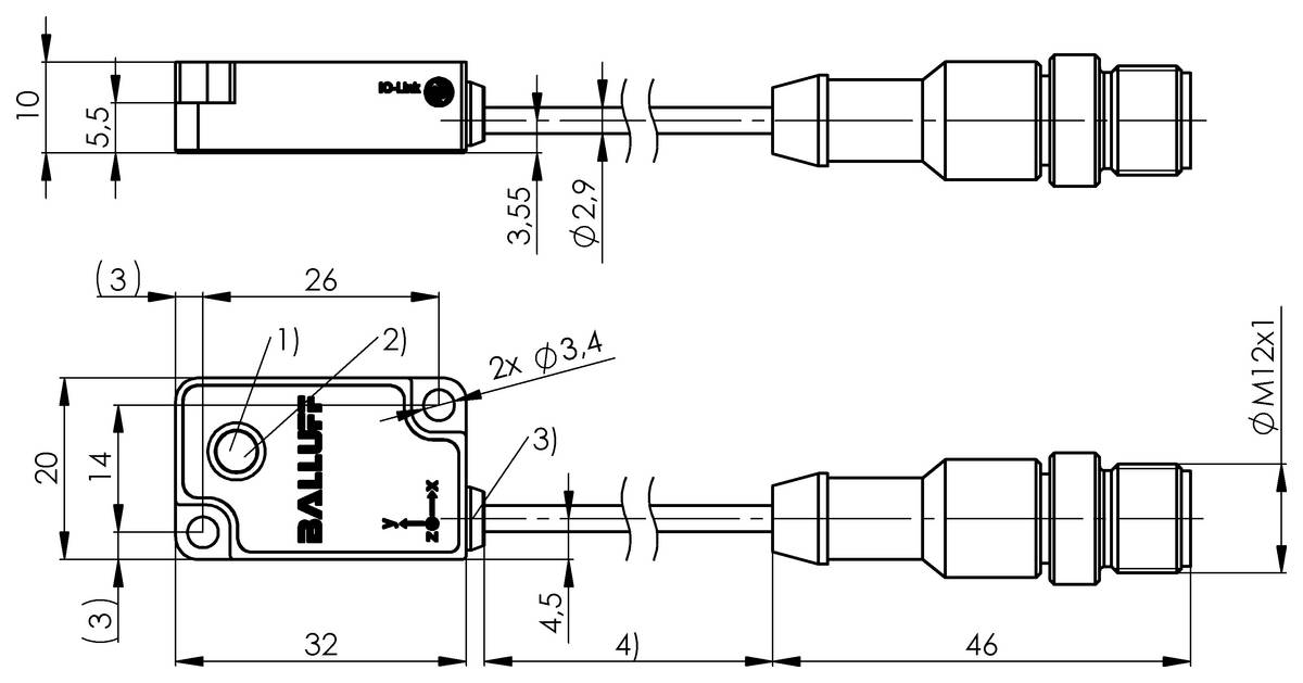 BALLUFF Condition Monitoring Sensoren - BCM0002, 1 St.-1