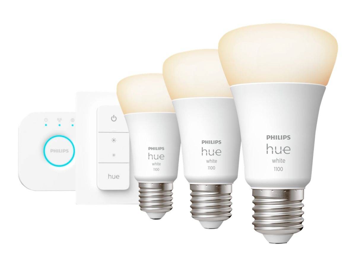 Signify Philips Hue White Starter Kit - Drahtloses Beleuchtungs-Kit - LED-Lampe-0