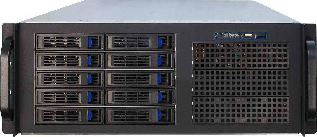 Inter-Tech IPC 4U-4410 - Rack-Montage - 4U - E-ATX / SSI EEB - keine Spannungsversorgung (ATX)-4