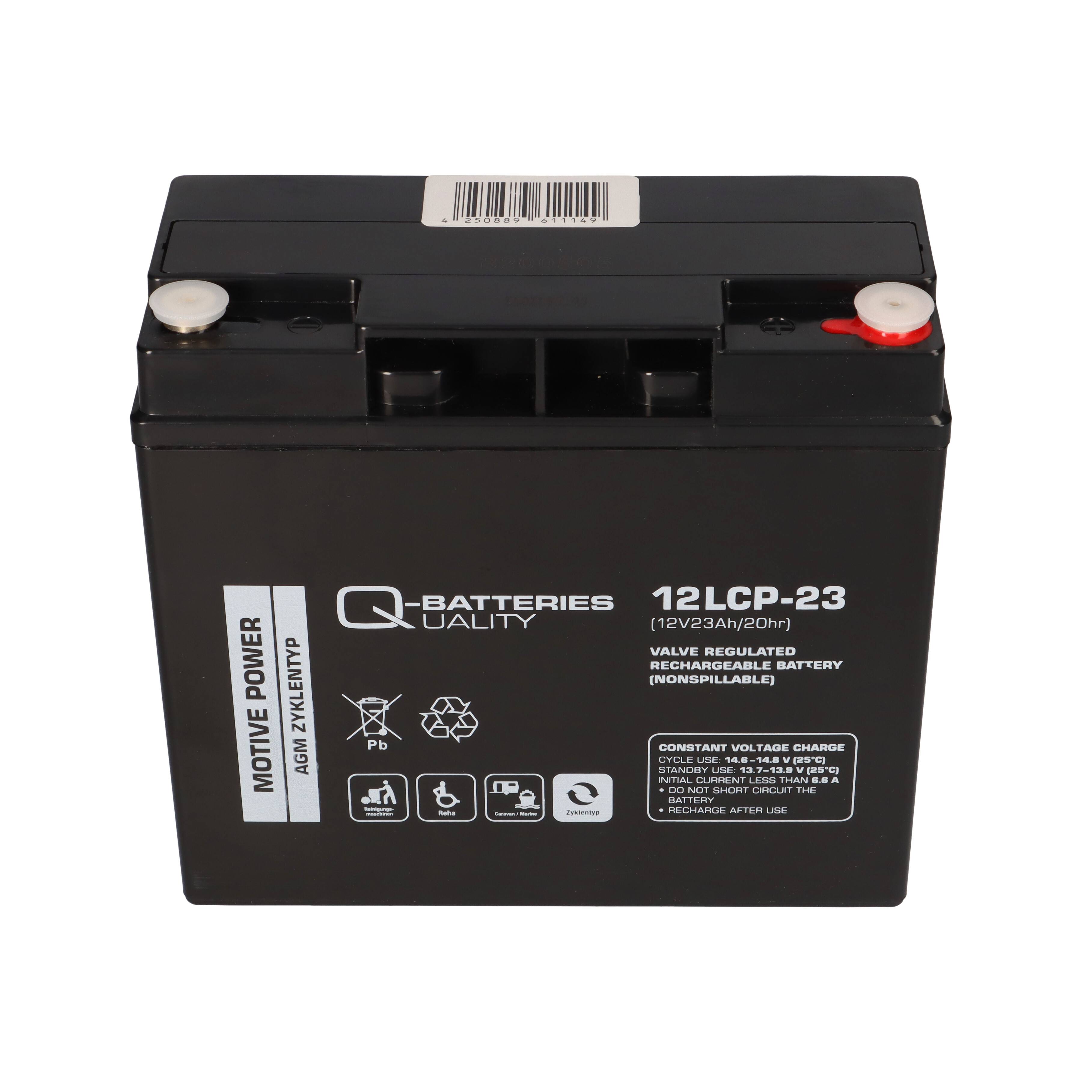 24V 23Ah Akku-Satz für GreenStreet E-Commander E-General – 2x Q-Batteries-2