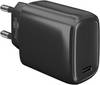 Goobay 53864 USB-C Netzteil 20W / Power Delivery Charger / Universal Ladegerät Handy & Tablet / USB C Adapter / Schwarz