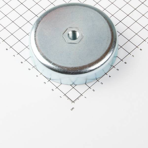 Ferrit Flachgreifer mit Innengewinde Ø80x18mm