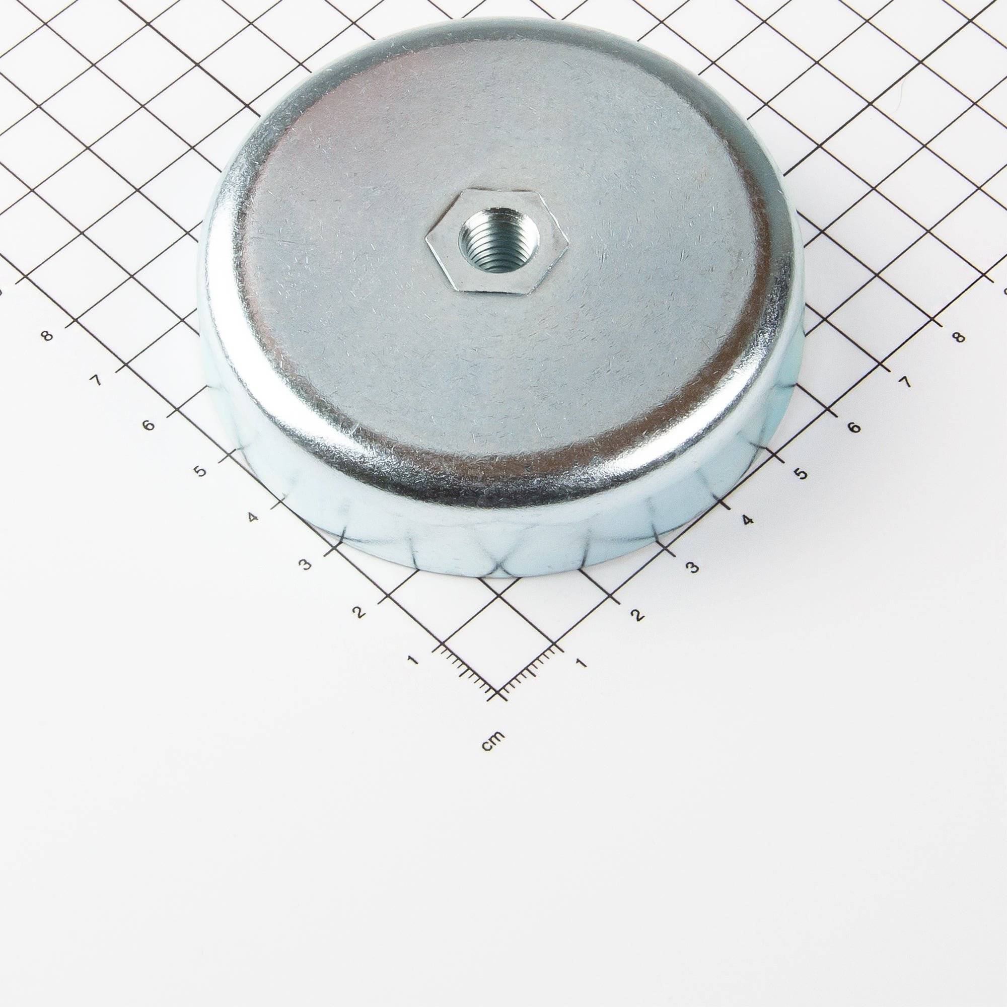 Ferrit Flachgreifer mit Innengewinde Ø80x18mm-0