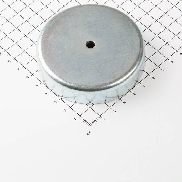 Ferrit Flachgreifer Ø80x18mm mit zylindrischer Senkung