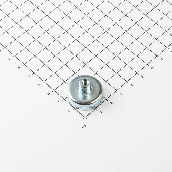 Ferrit Flachgreifer mit Gewindebuchse Ø25x15mm