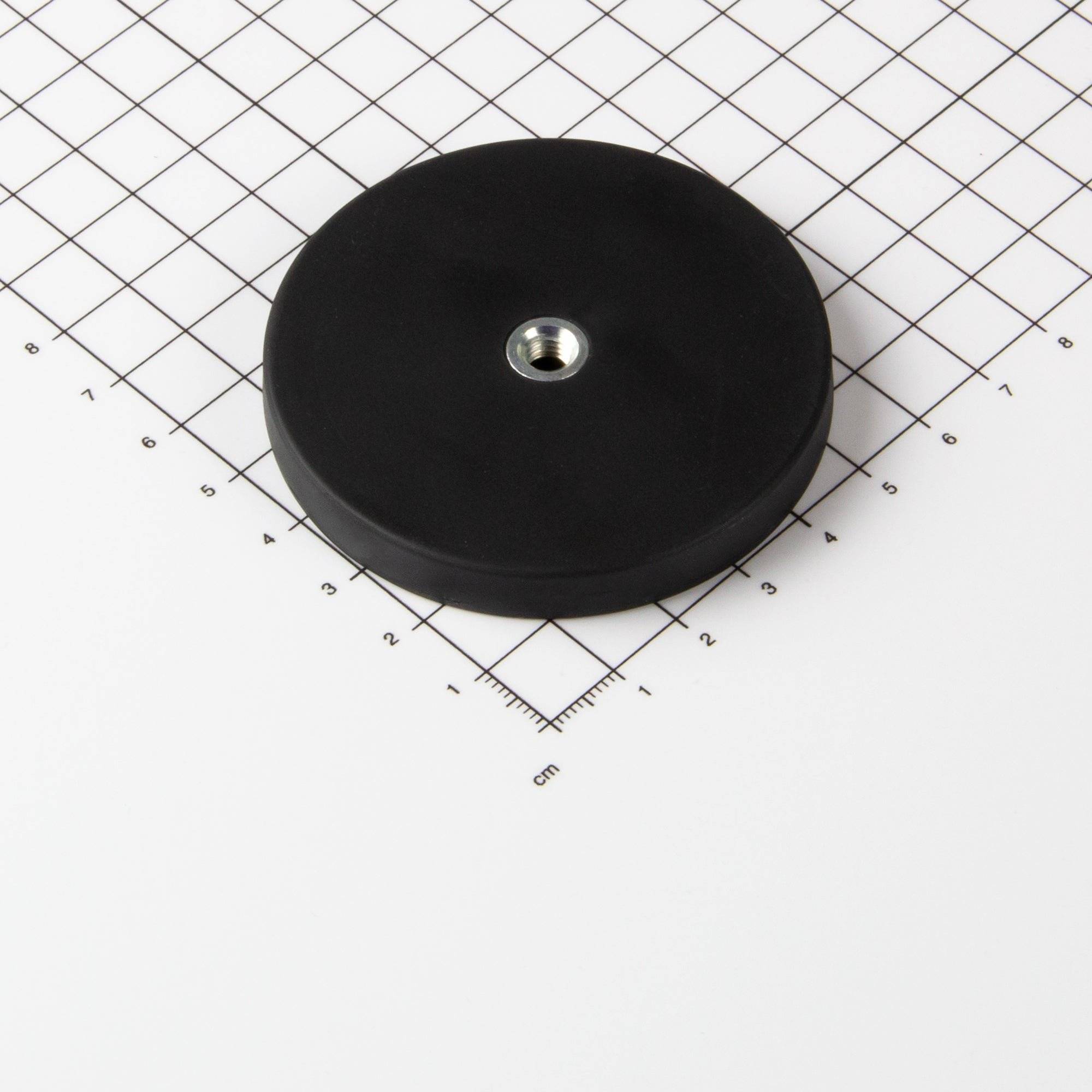 Gummiertes Magnetsystem Ø66x8,5mm mit Innengewinde-0