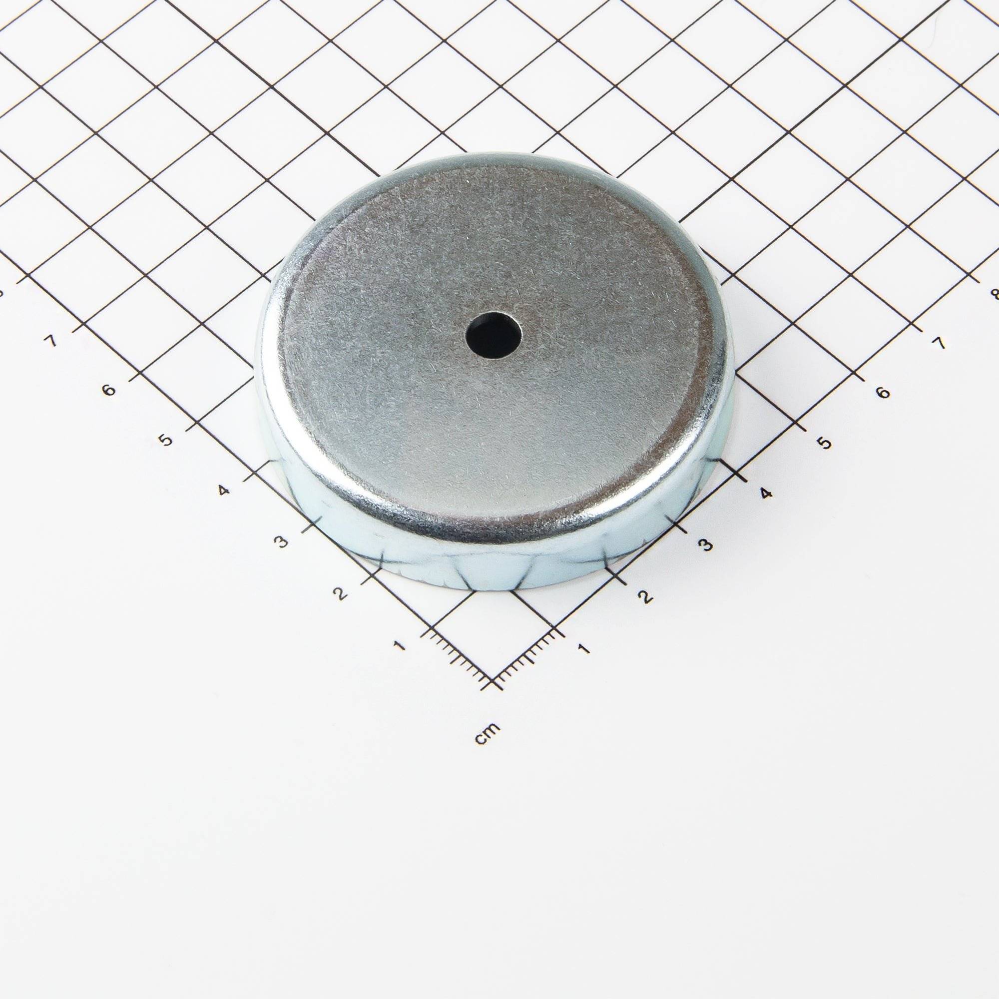 Ferrit Flachgreifer Ø57x11mm mit zylindrischer Senkung-0