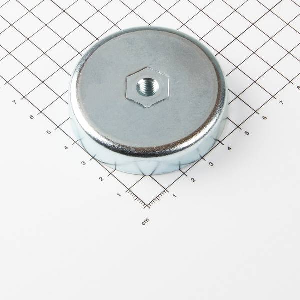 Ferrit Flachgreifer mit Innengewinde Ø63x14mm