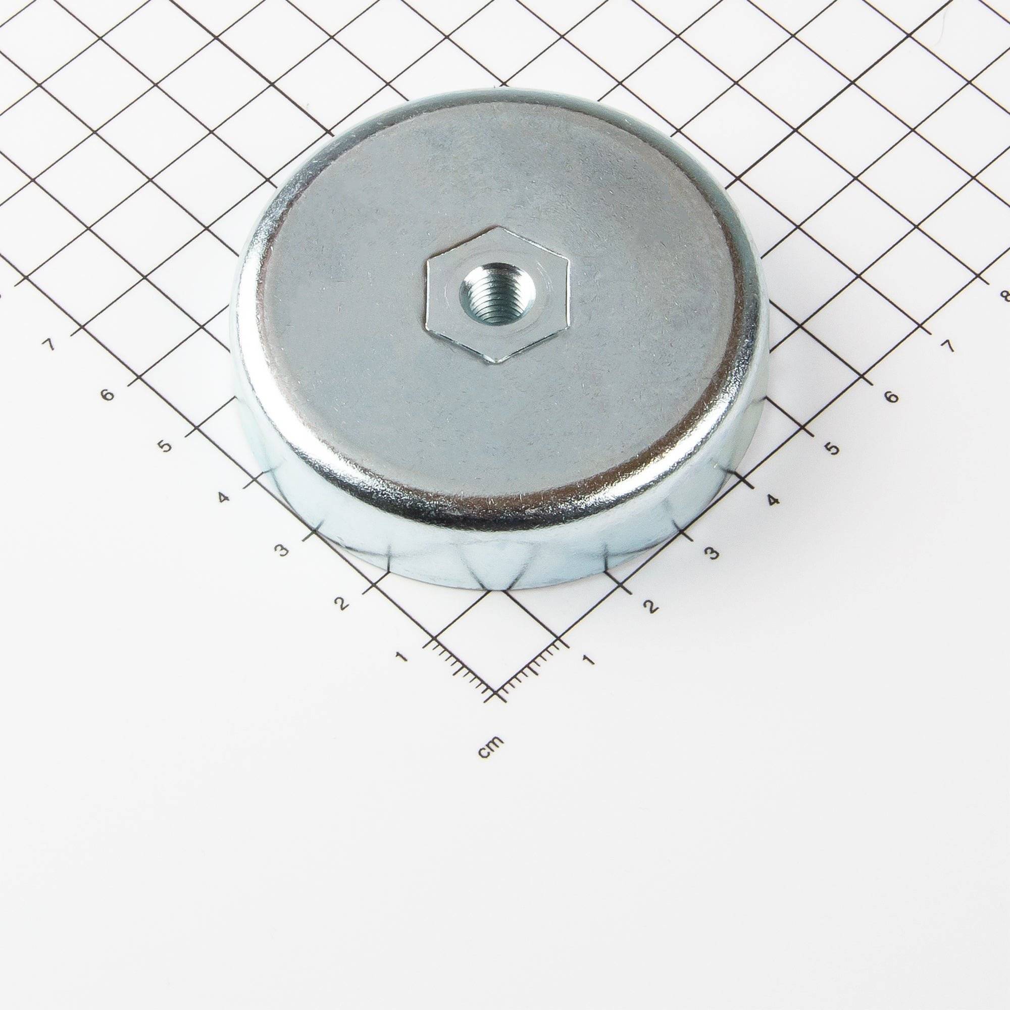 Ferrit Flachgreifer mit Innengewinde Ø63x14mm-0