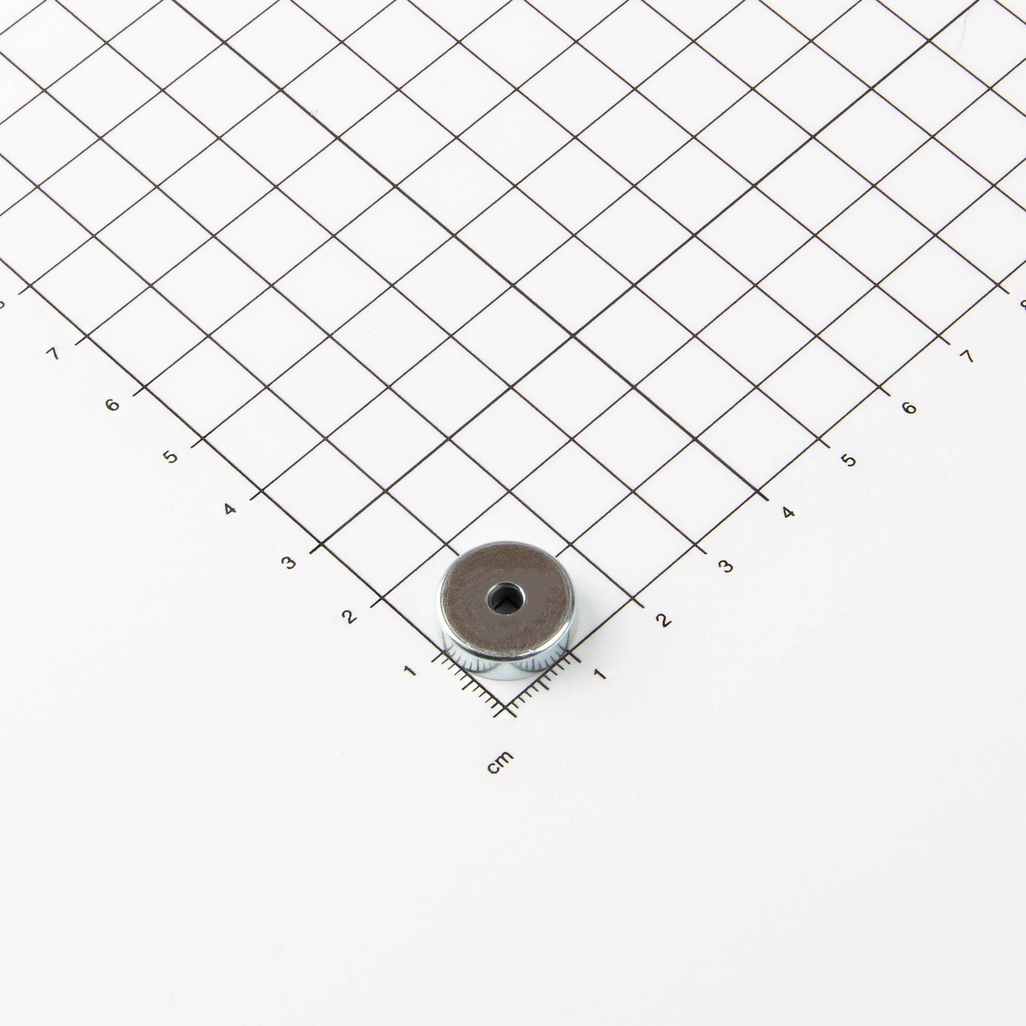 Ferrit Flachgreifer Ø16x4,5mm mit konischer Senkung-0