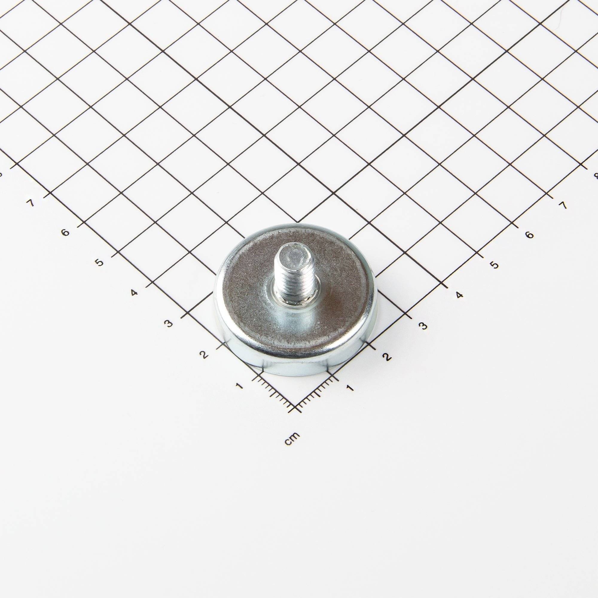 Ferrit Flachgreifer Ø32x7mm mit Gewindezapfen-0