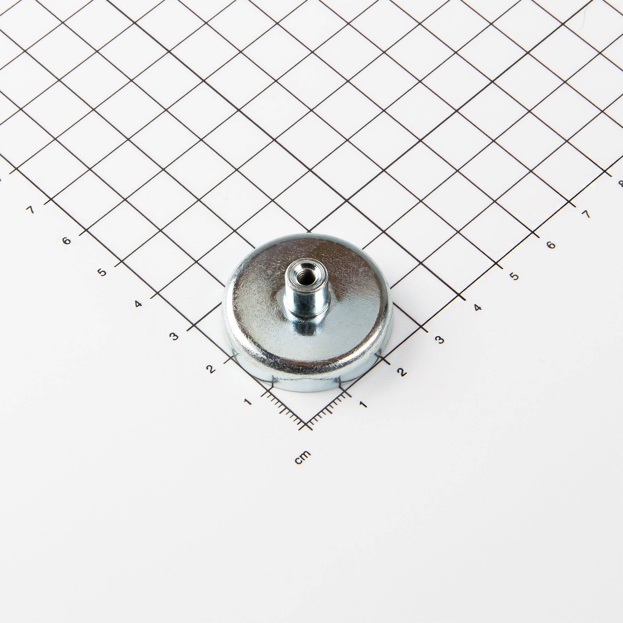 Ferrit Flachgreifer mit Gewindebuchse Ø32x15mm-0
