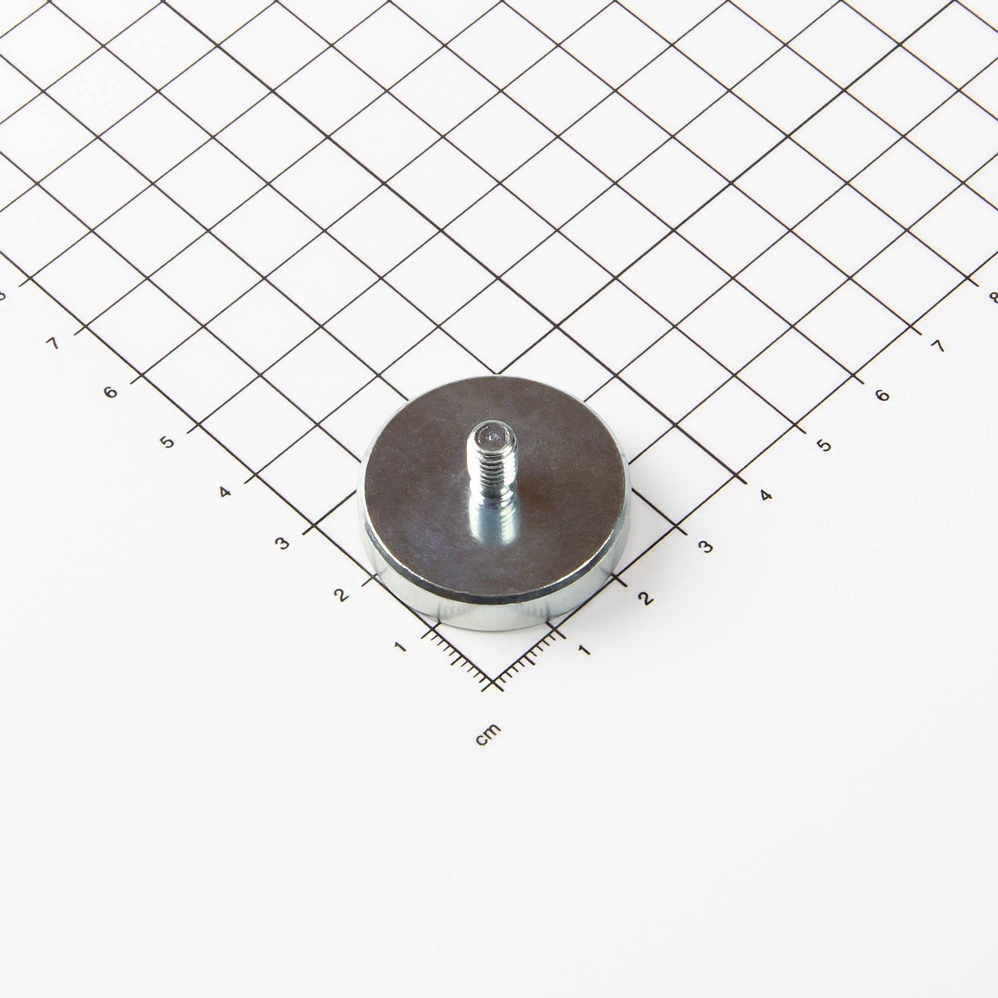 Neodym Flachgreifer mit Gewindezapfen Ø32x7mm-0