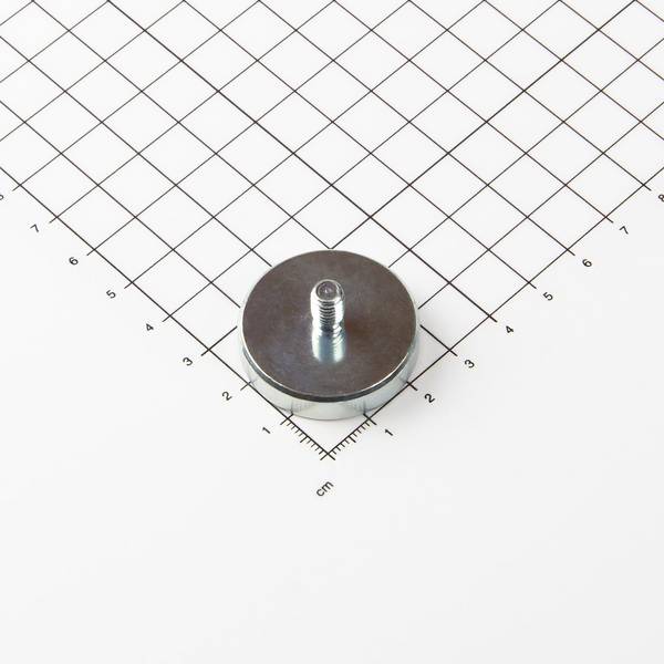 Neodym Flachgreifer mit Gewindezapfen Ø32x7mm