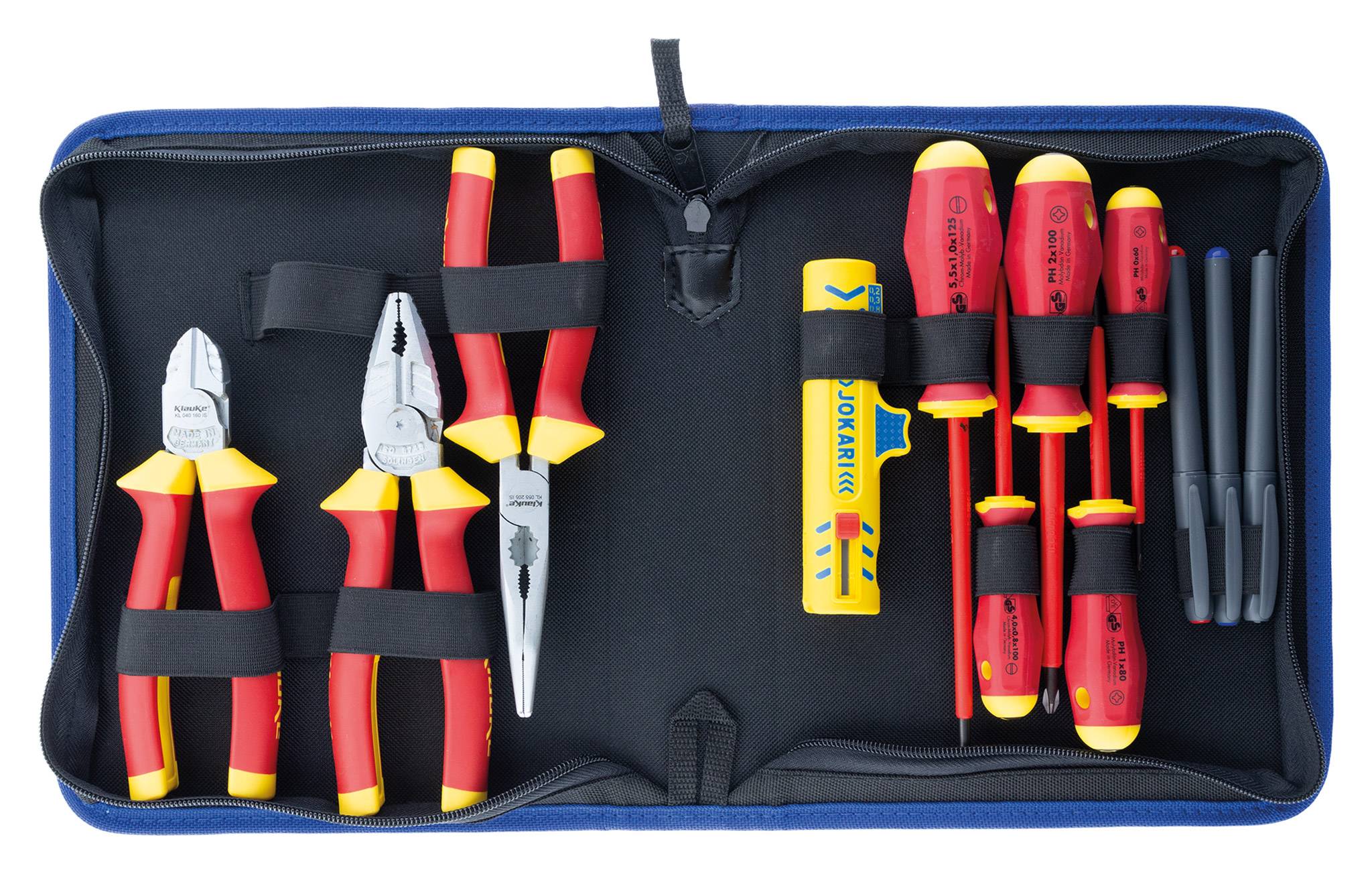 KLA KL910L Werkzeug-Nylon-Mappe, leer, Polytex, Platz für bi-2